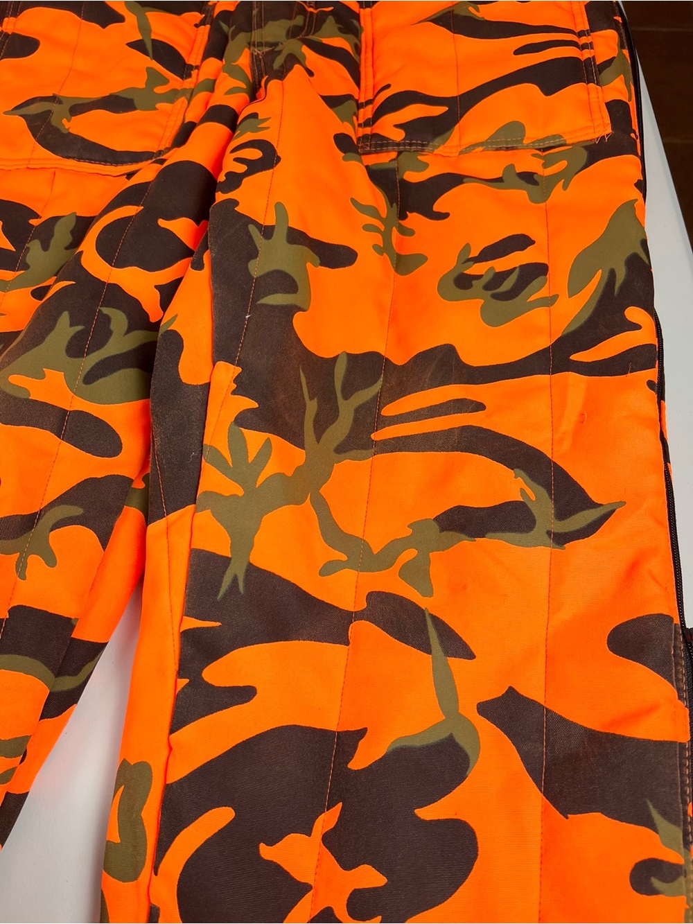 VTG Chiller Killer Saftbak Orange Camo Insulated Hunting Coveralls Workwear XL - Picture 13 of 15